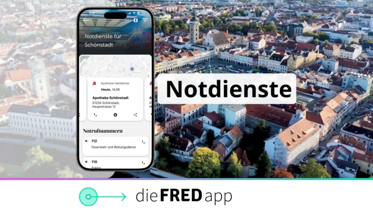 Grundfunktionen von FRED: Notdienste