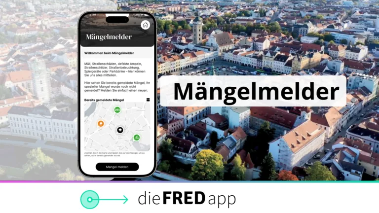 Mängelmelder in der FRED-App.