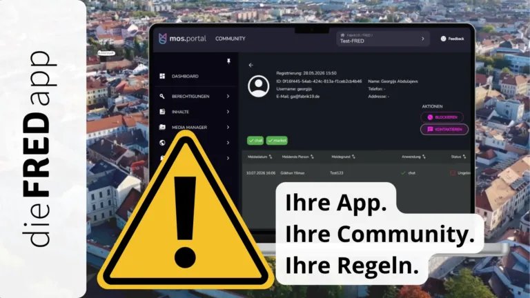 Community in FRED: Nutzerinnen und Nutzer einfach verwalten